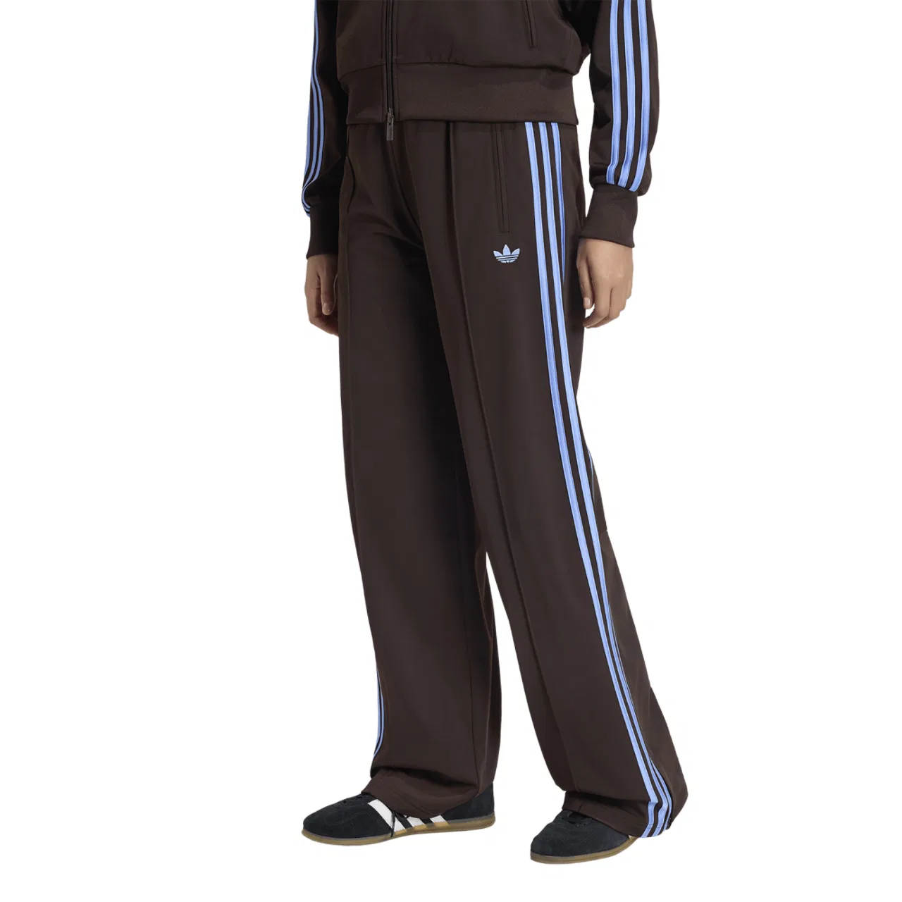 Женские спортивные штаны из переработанного полиэстера Adicolor Classics Firebird Track Pants Adidas, Aurora Coffee/Blue Fusion