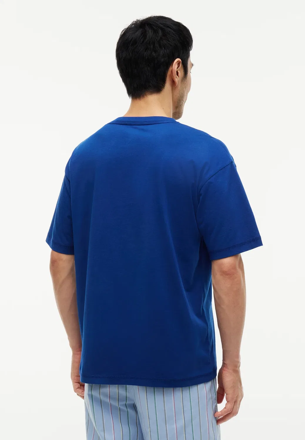 Оригинальный логотип на футболке - пижамная футболка Tommy Hilfiger, Opulent Blue — фото 3