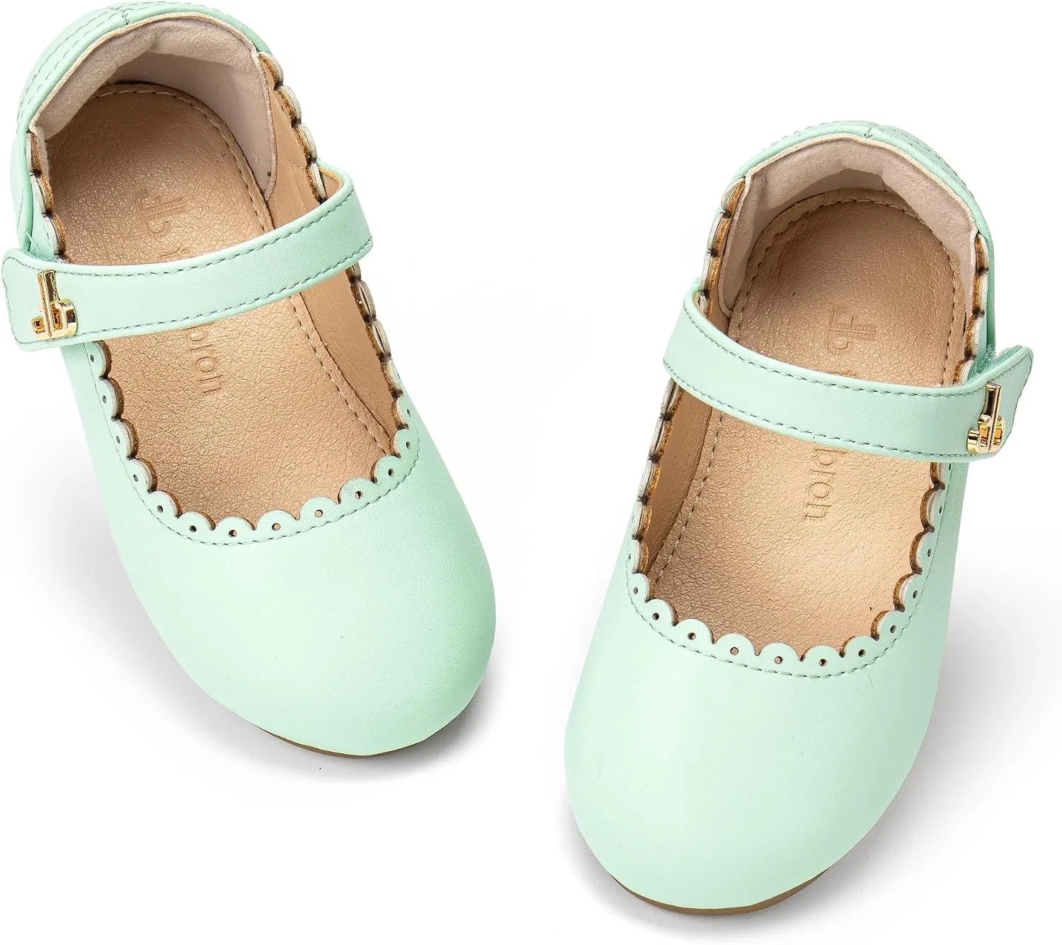 Детские туфли Мэри Джейн для девочек с принтом THEE BRON, Mint Green