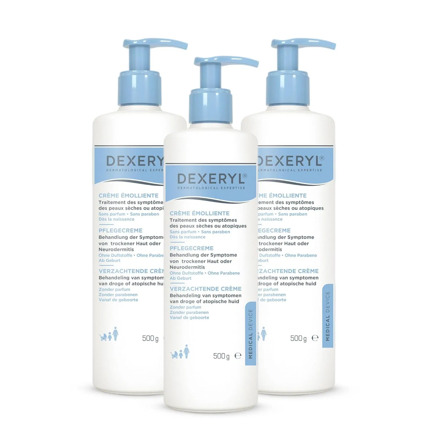 Крем для тела Dexeryl, 3 x 500 г, Крем
