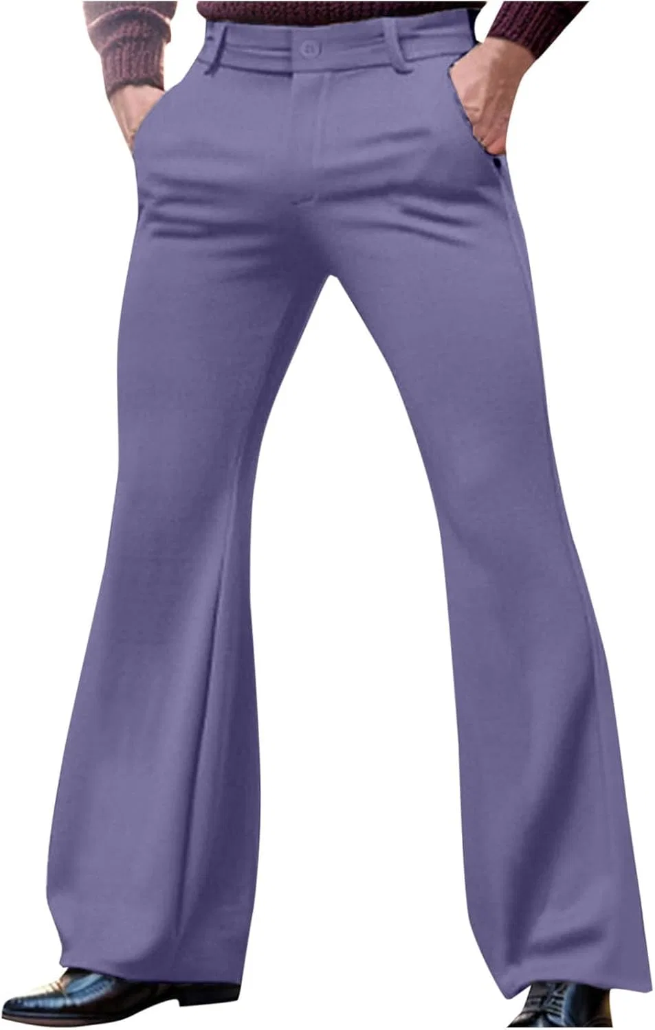 Мужские брюки-клеш с принтом 70s Disco Pants, фиолетовый