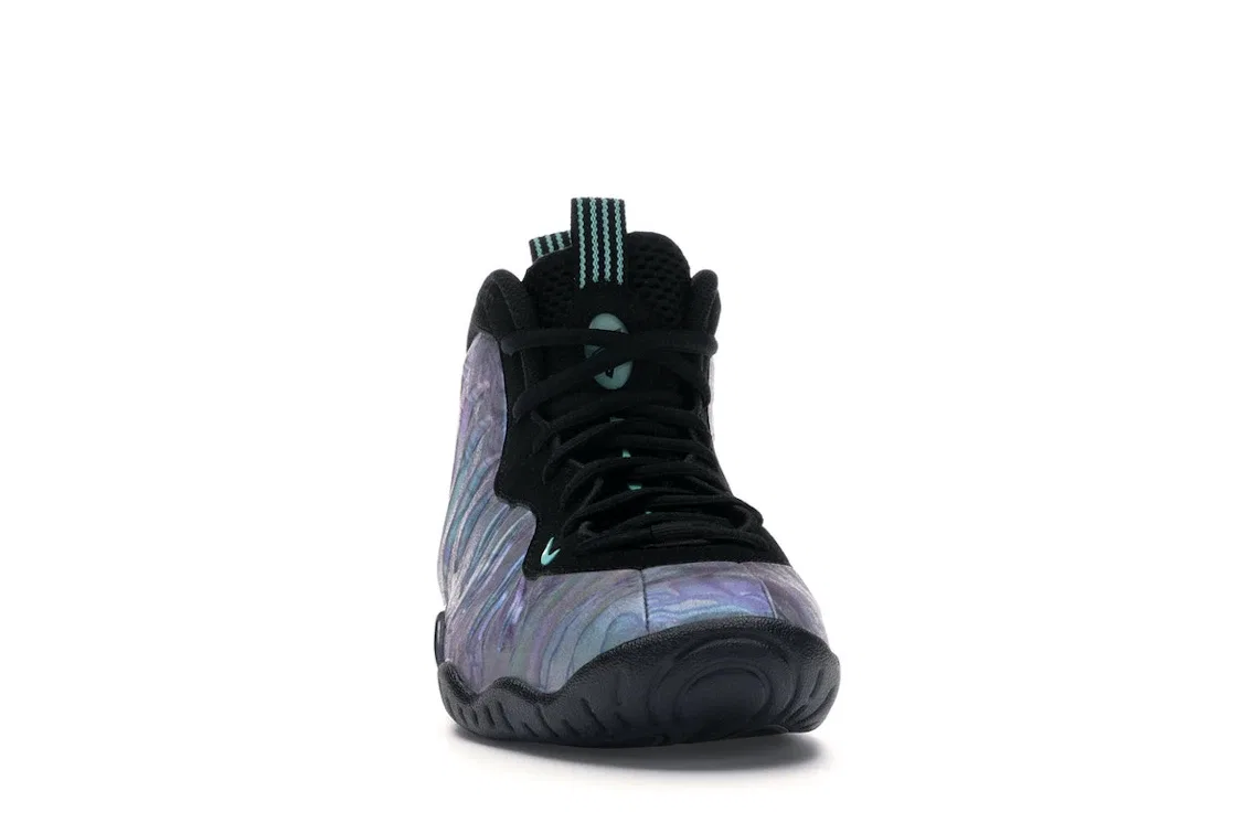 Детские кроссовки с принтом Nike Air Foamposite One Nike, Black/Aurora Green-Black-Aurora Green — фото 2