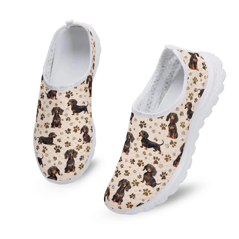 Детские кроссовки для девочек с принтом Snowflake Butterfly Ethnic Pattern Kuiaobaty, Zampe Di Cane Bassotto
