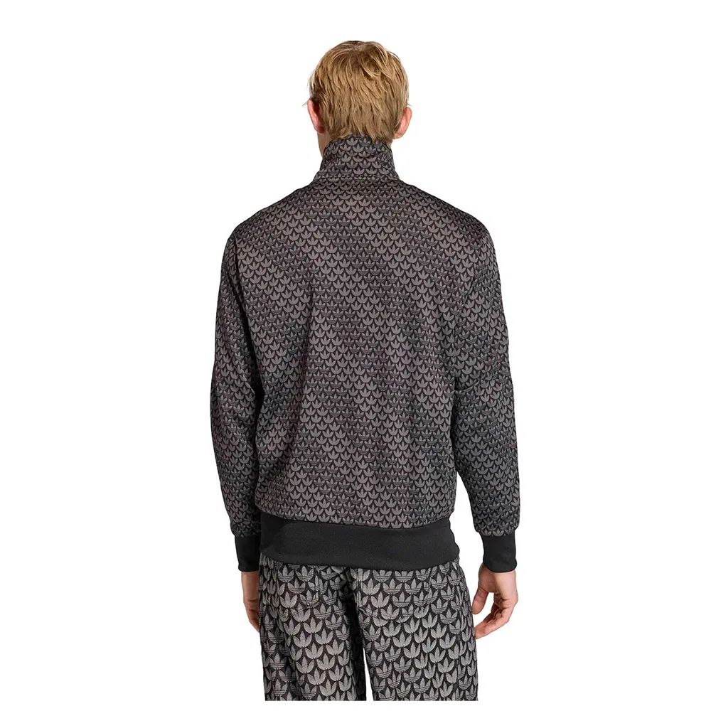 Мужской свитшот с принтом Firebird Loose Monogram Adidas Originals, Black — фото 2