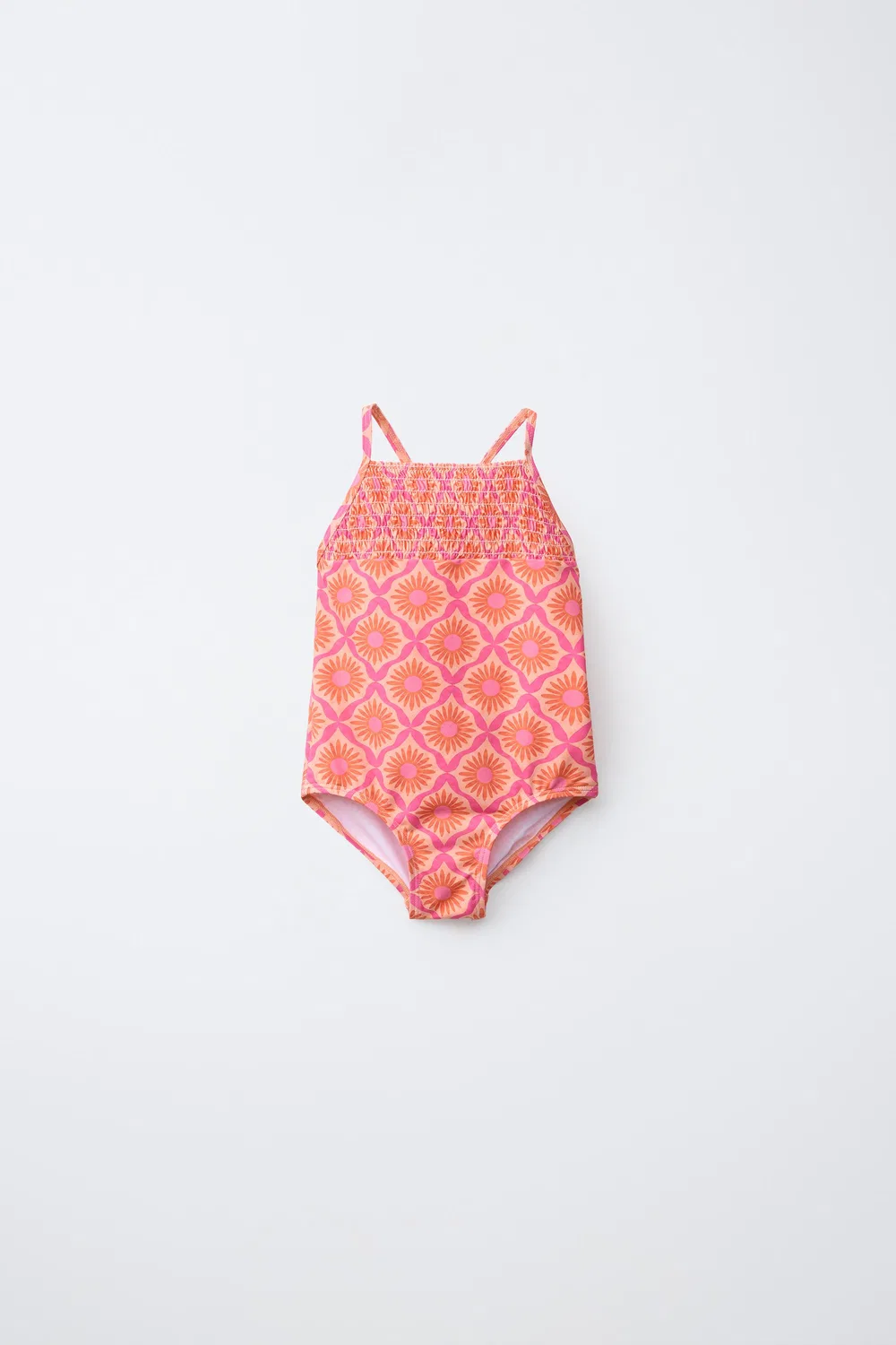 1-6 лет / Купальник с принтом солнца ZARA, Fuchsia
