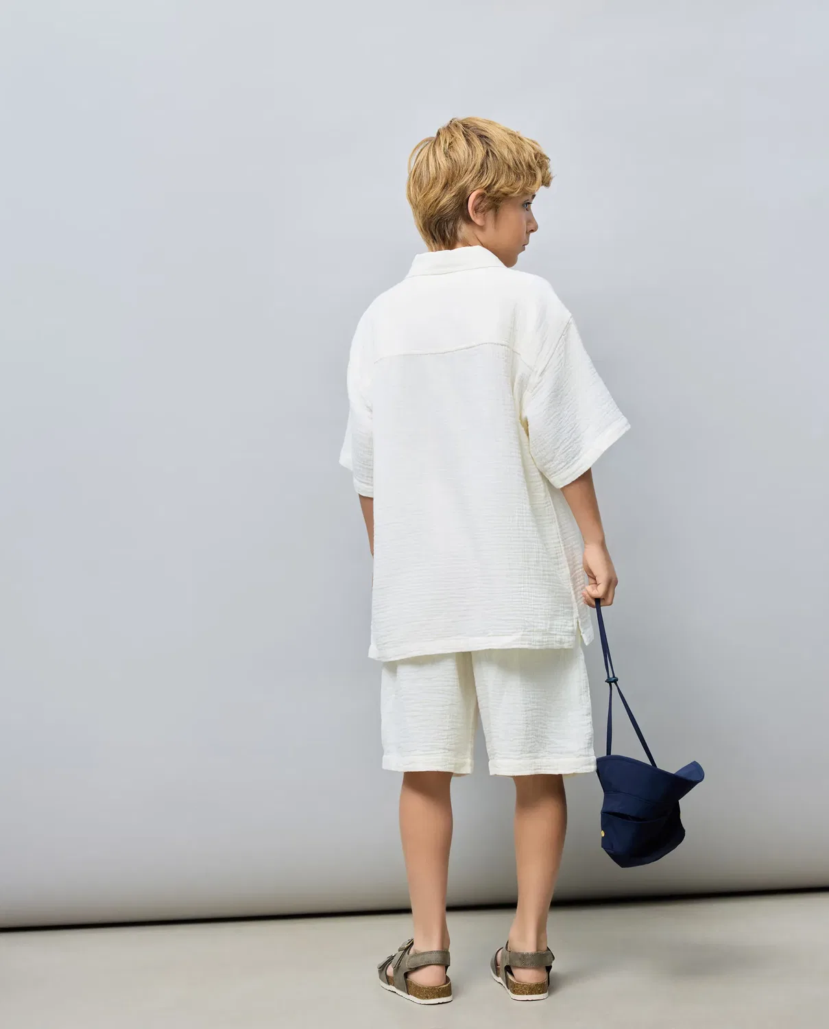 Детские шорты для мальчиков из двойной газовой ткани Kids El Corte Inglés, Crudo — фото 3