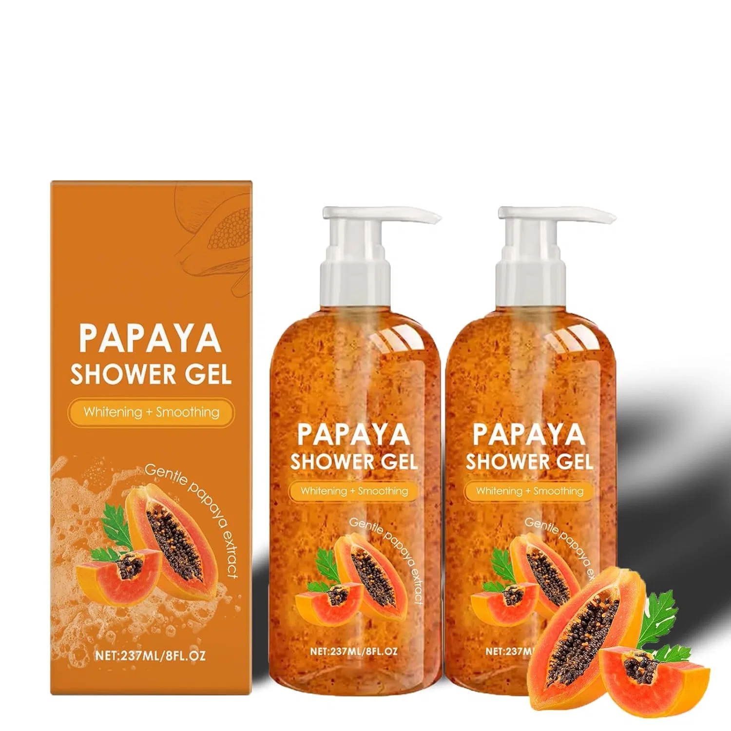 Гель для душа Papaya Shower Gel, Generisch, 2 шт по 237 мл