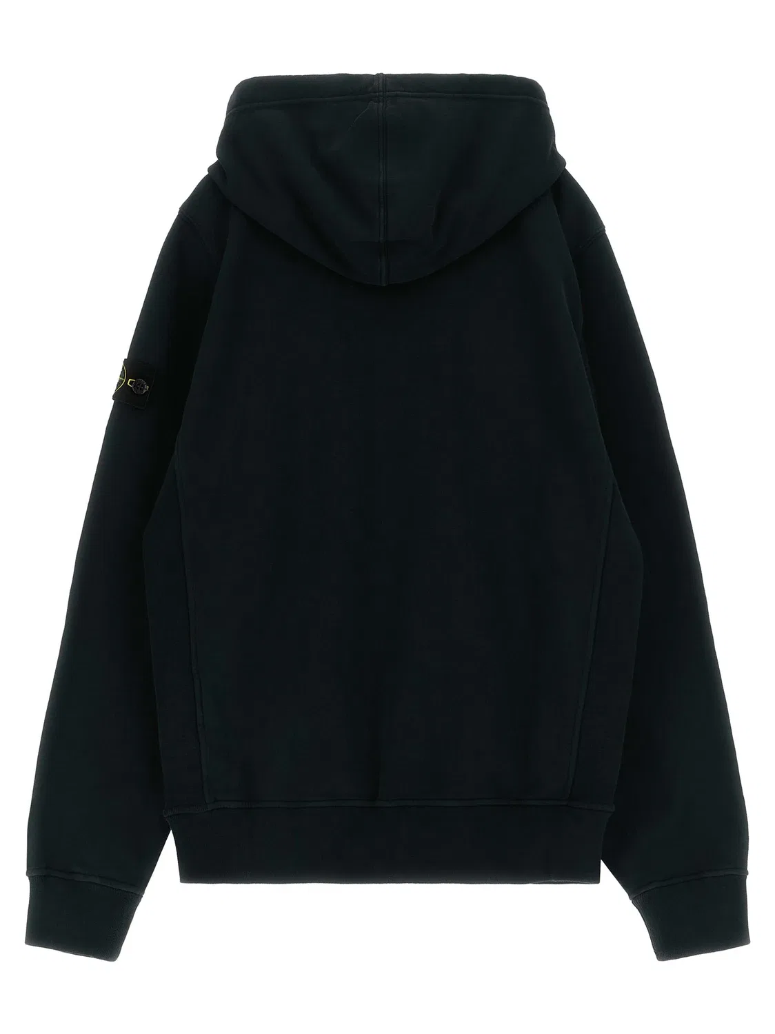 Толстовка с логотипом-шевроном Stone Island Junior, черный — фото 2