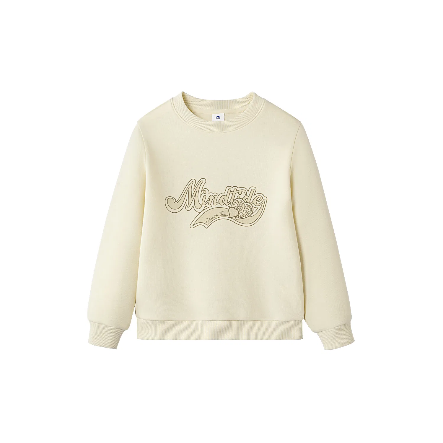 Детский свитшот с принтом HLA, Beige With Yellow Pattern 25