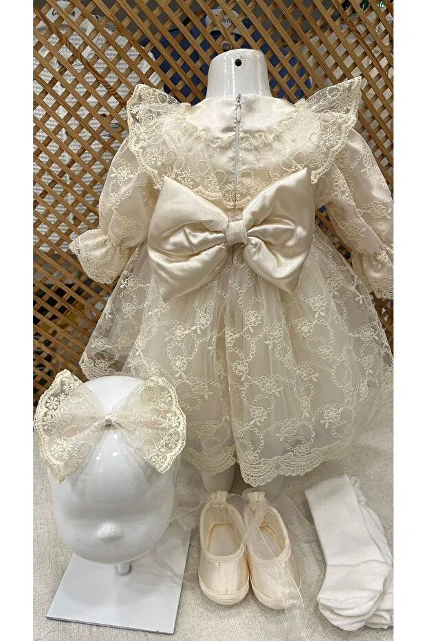 Детское платье для девочек кружевное комплект Park Bebe, Sakura Cappi — фото 4