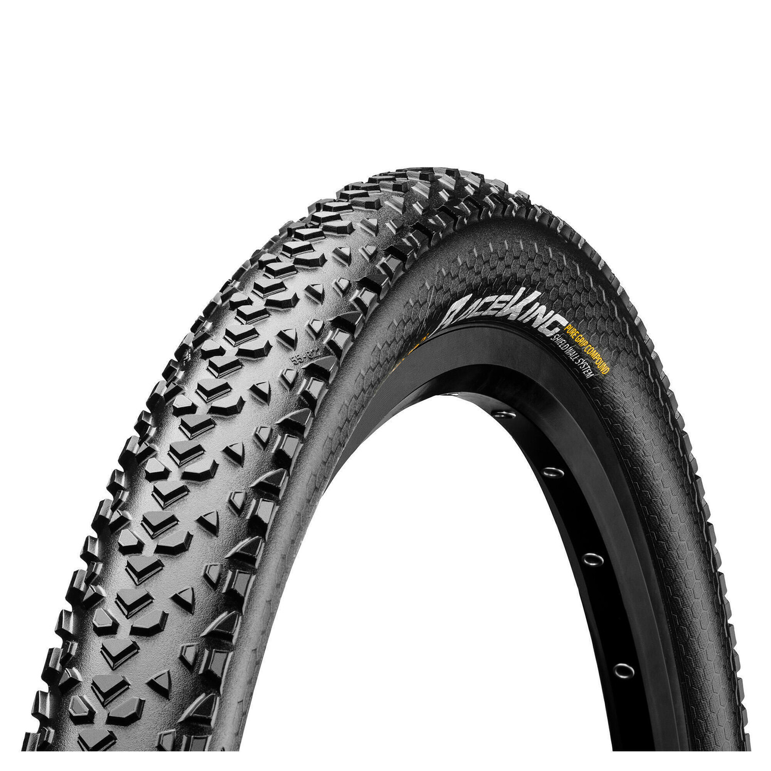 

Покрышки Continental Race-King 29x2.00 Skin Shieldwall Tubeless Ready 50-622, черный / черный / черный