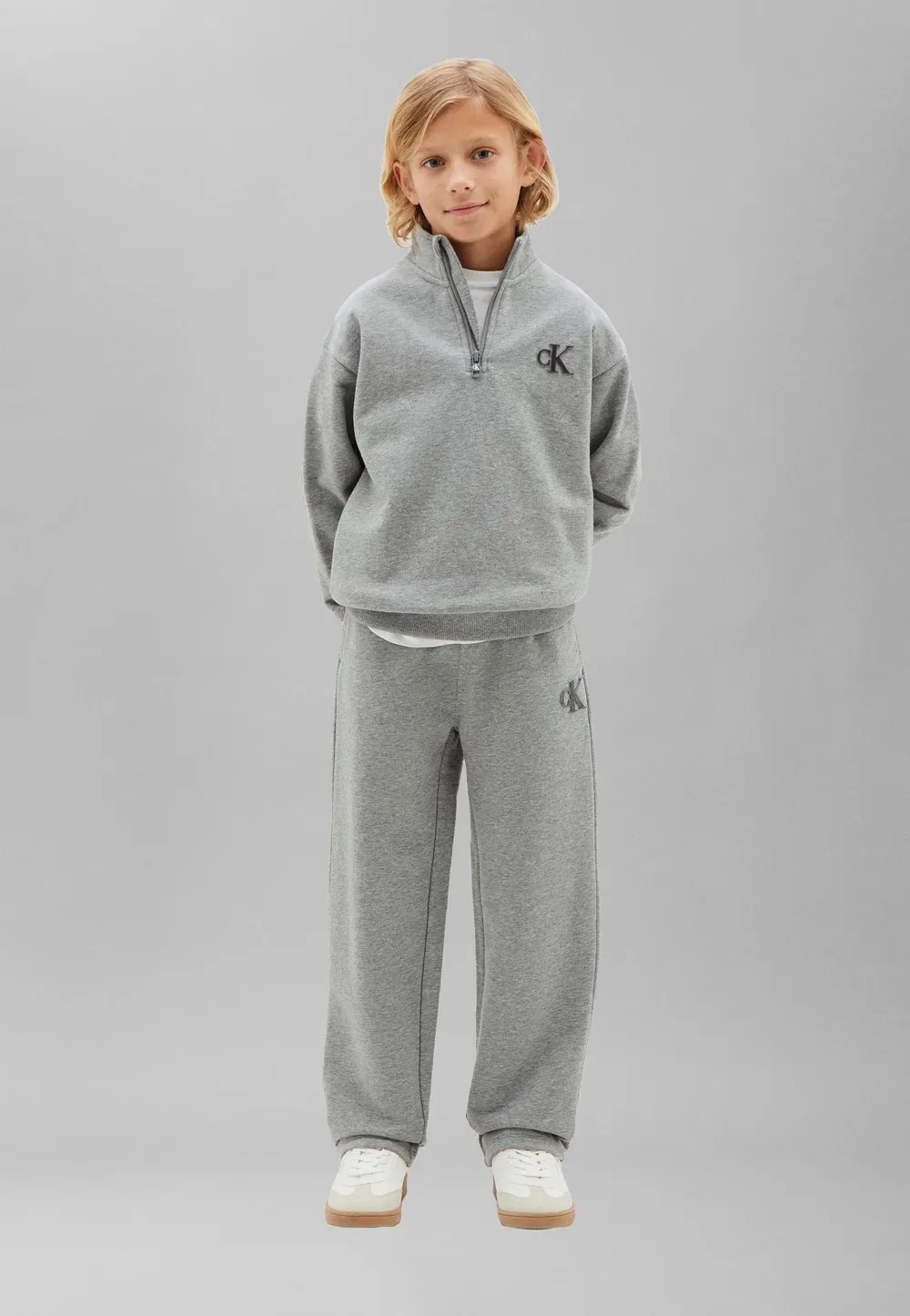 Прямые штанины - спортивные штаны Calvin Klein Jeans, Medium Grey Heather