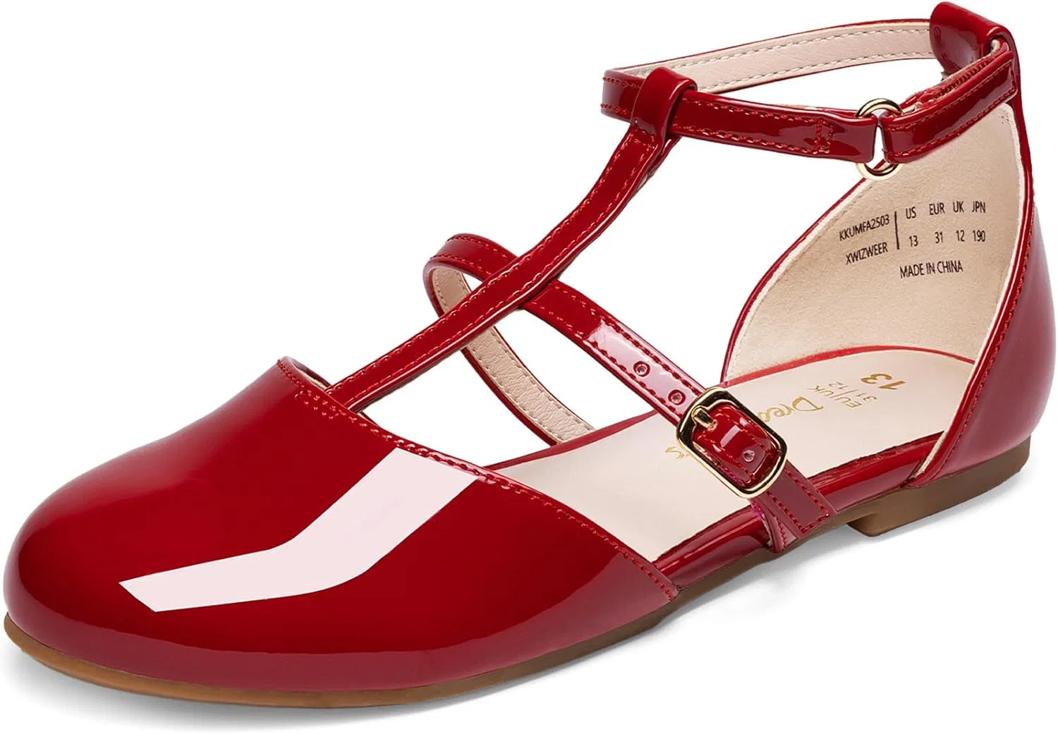 Детские балетки Мэри Джейн для девочек DREAM PAIRS, Red