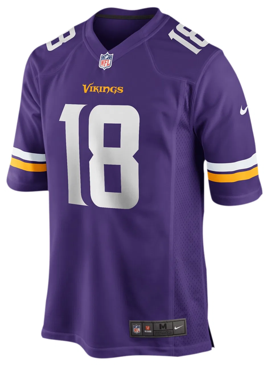 Мужская футболка с длинным рукавом Nike Vikings Game Day Jersey, Nike, Purple Purple — фото 2