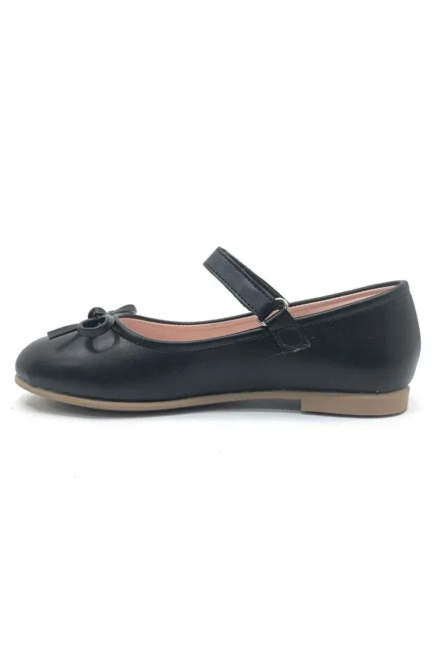 Детские туфли для мальчиков с принтом Iremsu pisi mustache velcro girls' ballerina shoes black-skin Kcmn, Black Skin — фото 4