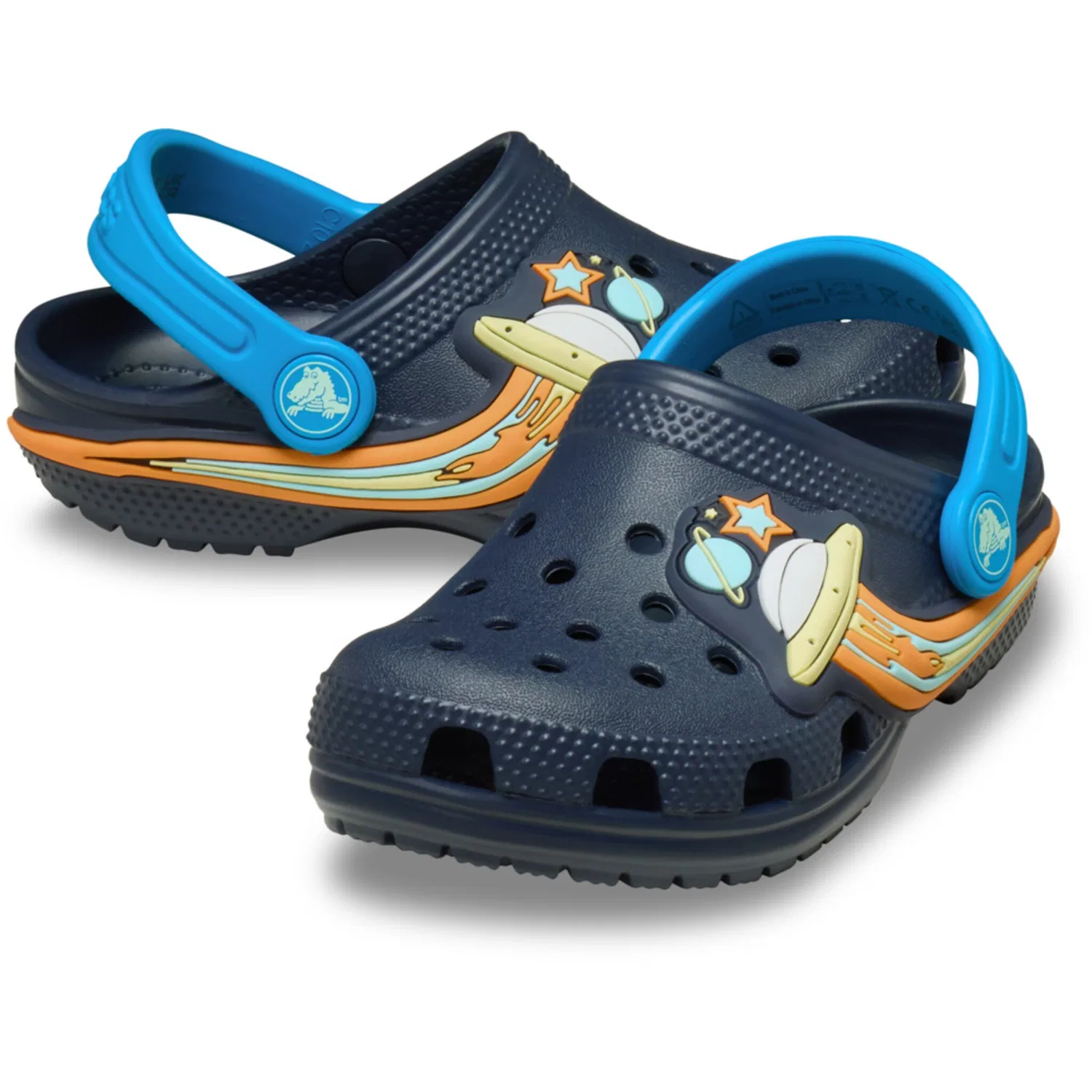 Детские классические сабо с UFO-патчем Crocs, Navy — фото 2