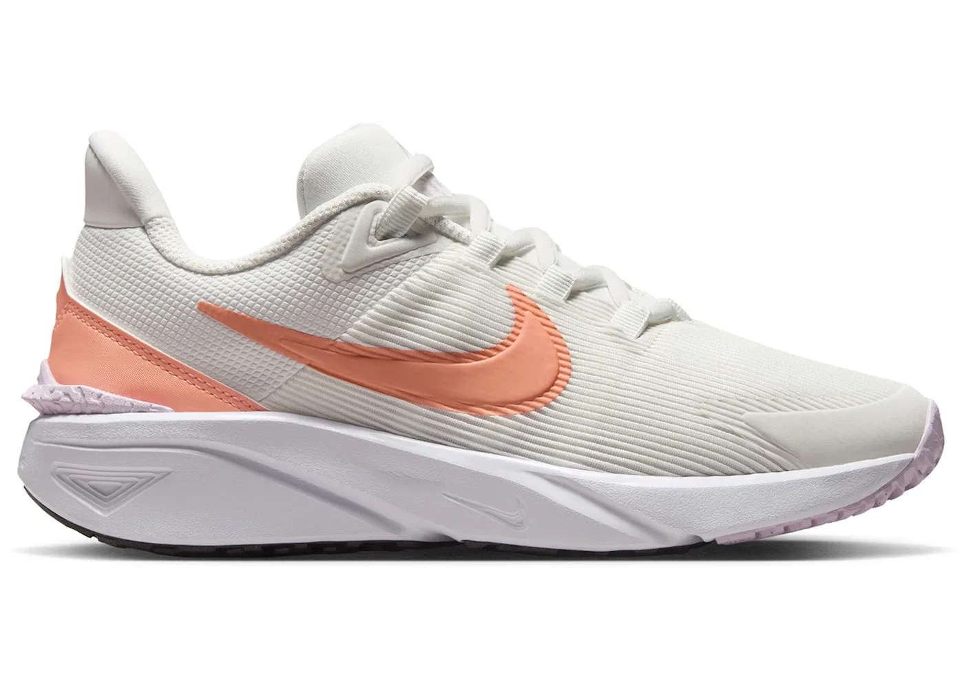 Детские кроссовки для бега с сетчатым верхом Nike Star Runner 4 Nike, Summit White/White/Black/Apricot Agate