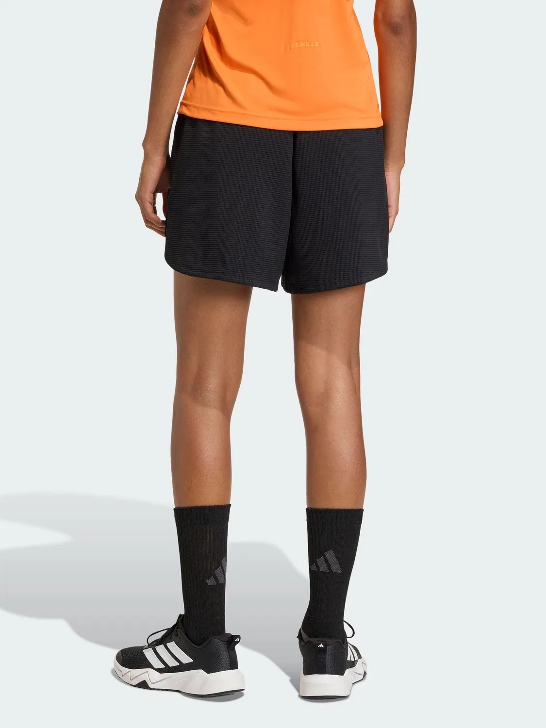 Шорты для тренировок Pacer Workout Waffle adidas, черный — фото 2