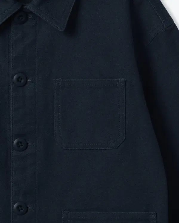 Сатиновая куртка, Musinsa Standard Kids, navy — фото 4