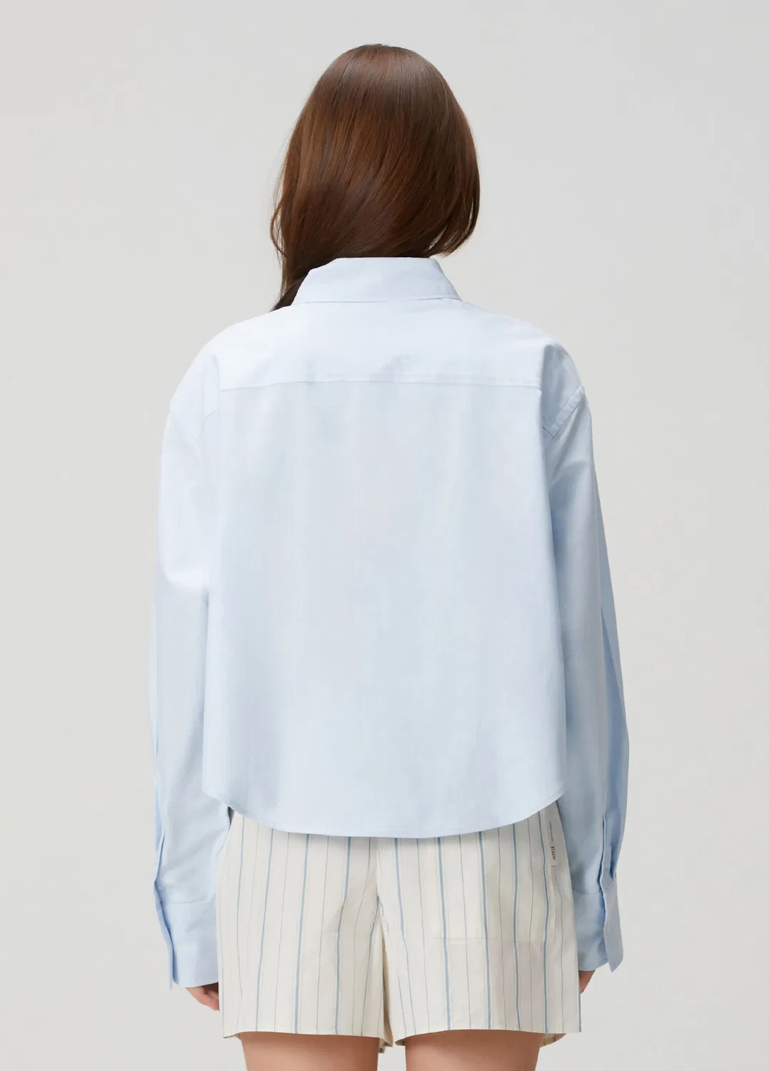 Блуза Oxford Oversized Ami Paris, light blue — фото 4