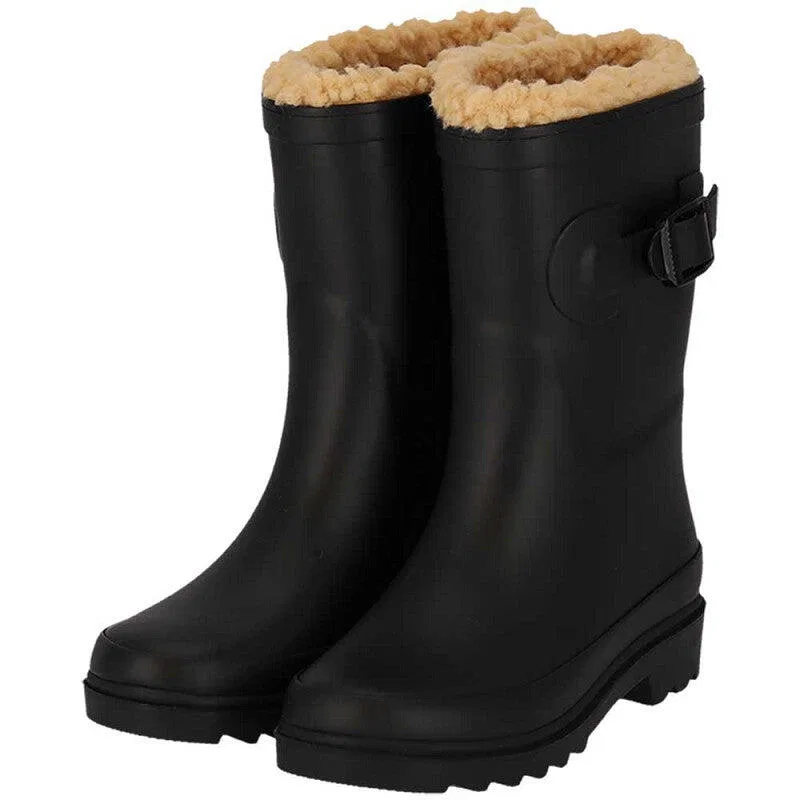 Детские резиновые сапоги с искусственным мехом Xq Footwear, Schwarz
