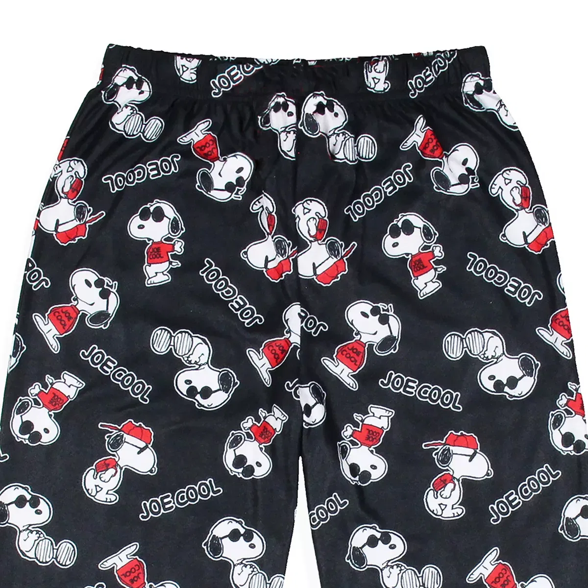 Детские пижамные штаны для мальчиков с принтом Joe Cool Snoopy Peanuts, Black — фото 3