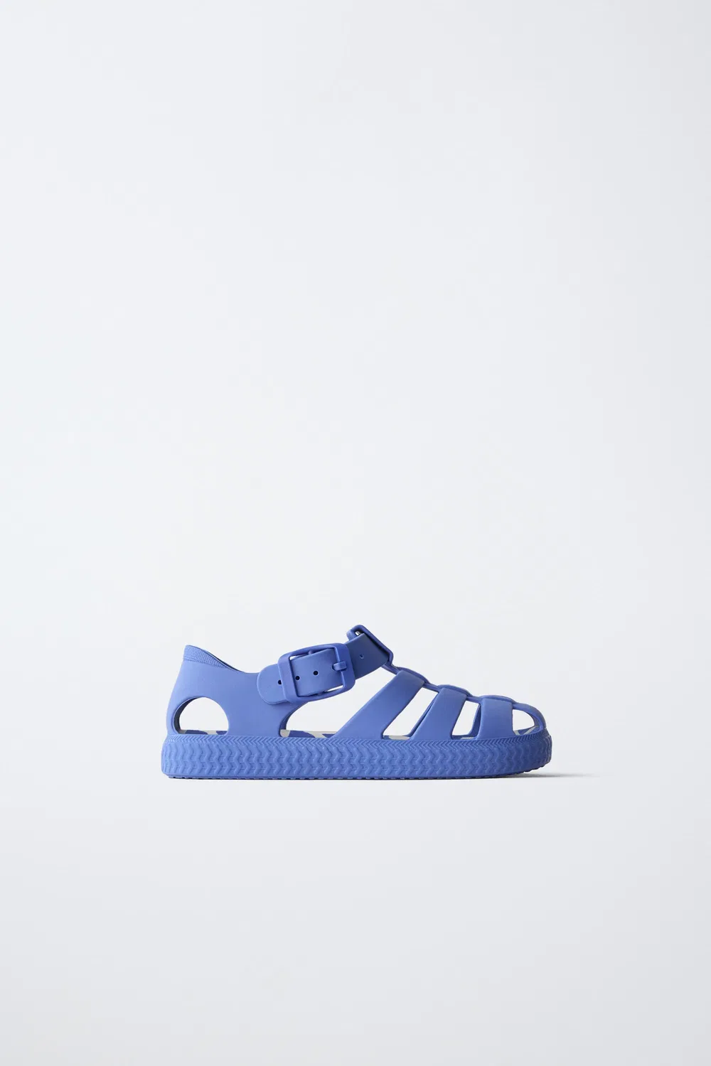 Сандалии с резиновой клеткой ZARA, Blue