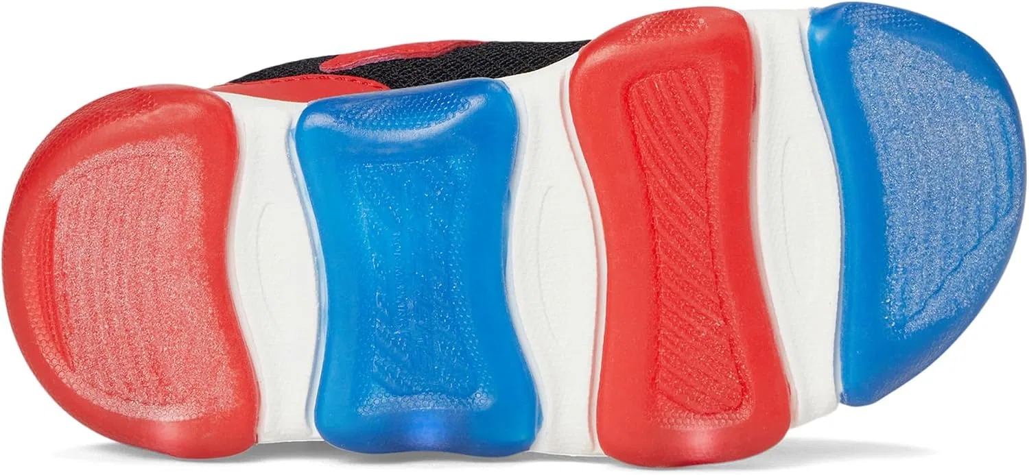 Детские кроссовки для мальчиков Mighty Glow 2.0 Dino-Bolt Skechers, Red/Black — фото 3