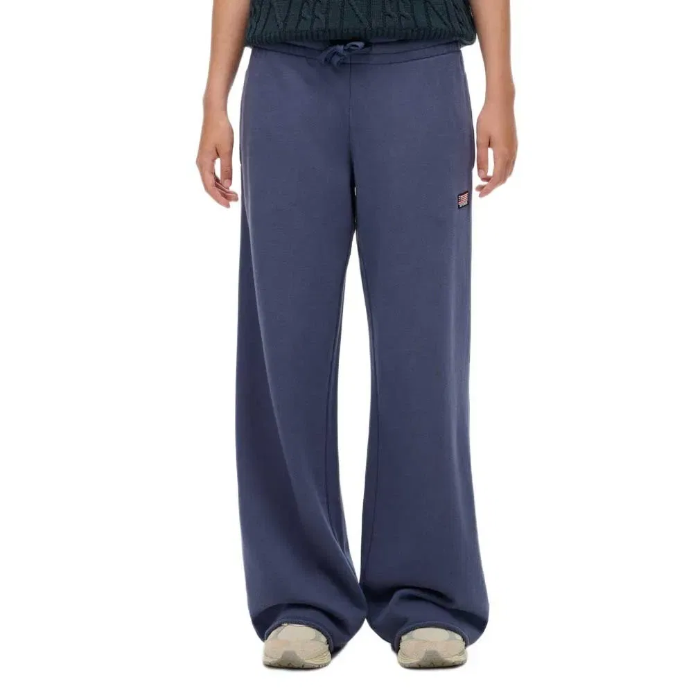 Широкие спортивные брюки Athletic Essential Wide Leg Superdry, синий