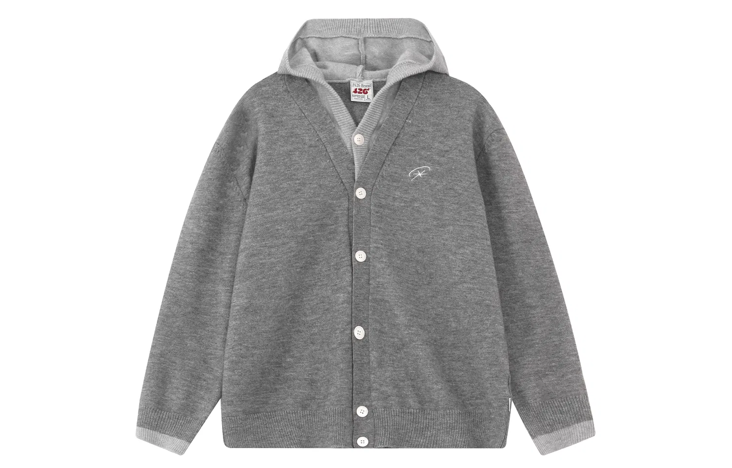 Детский свитер с капюшоном, Light Gray, F426