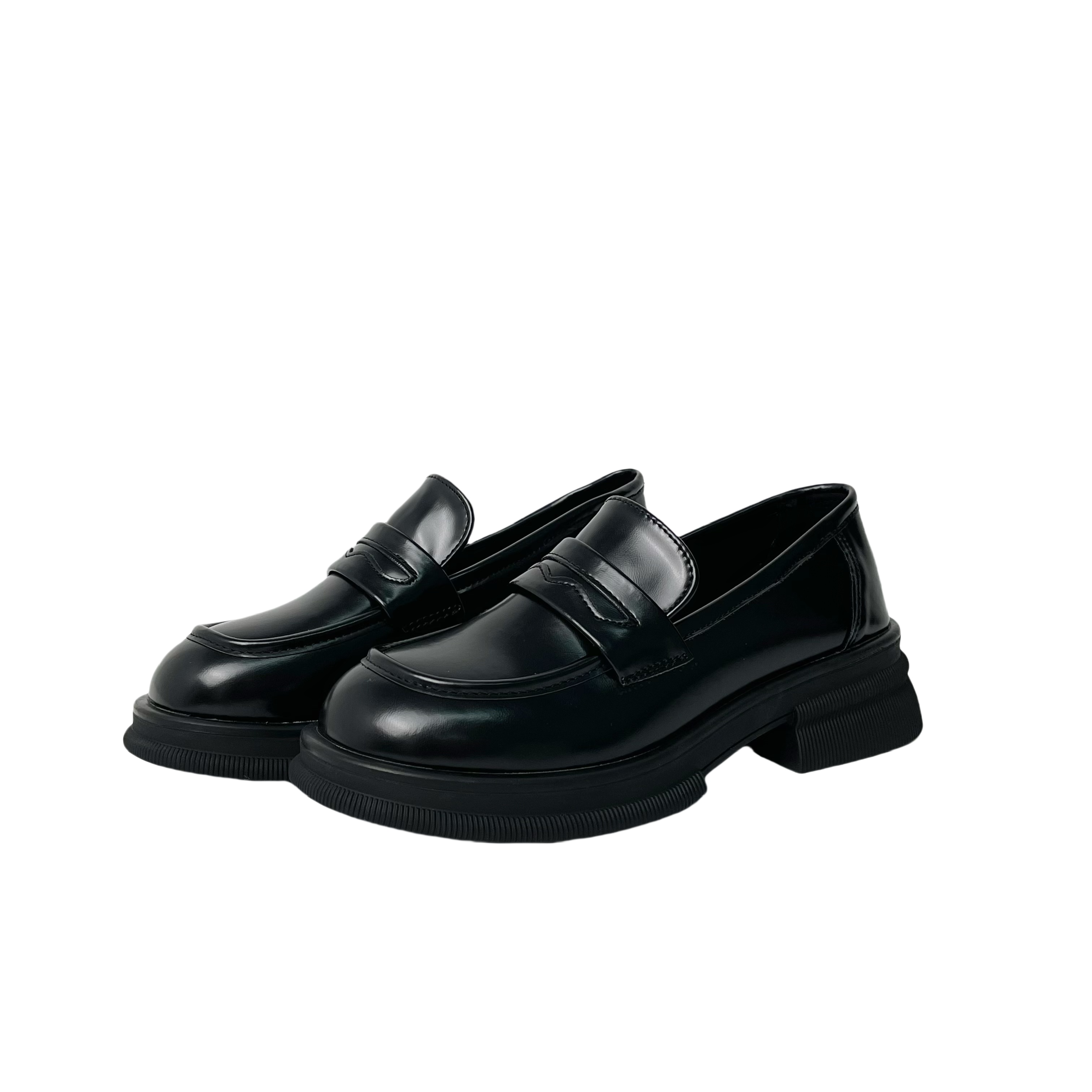 KAISER Женские лоферы из глянцевой кожи черные, цвет Glossy Leather Black — фото 4