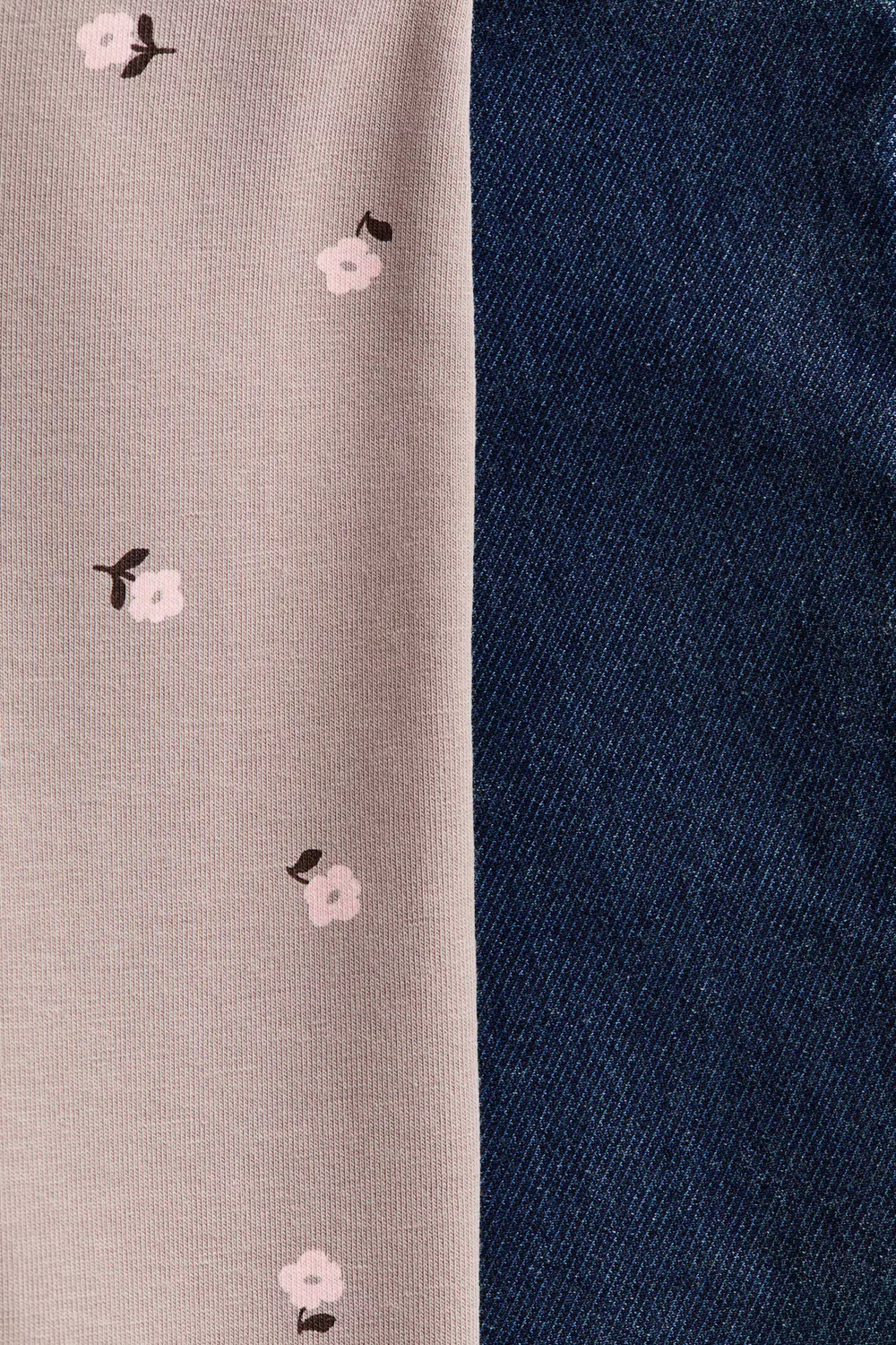 Комплект из 2 джеггинсов H&M, Denimblau/Geblümt — фото 2