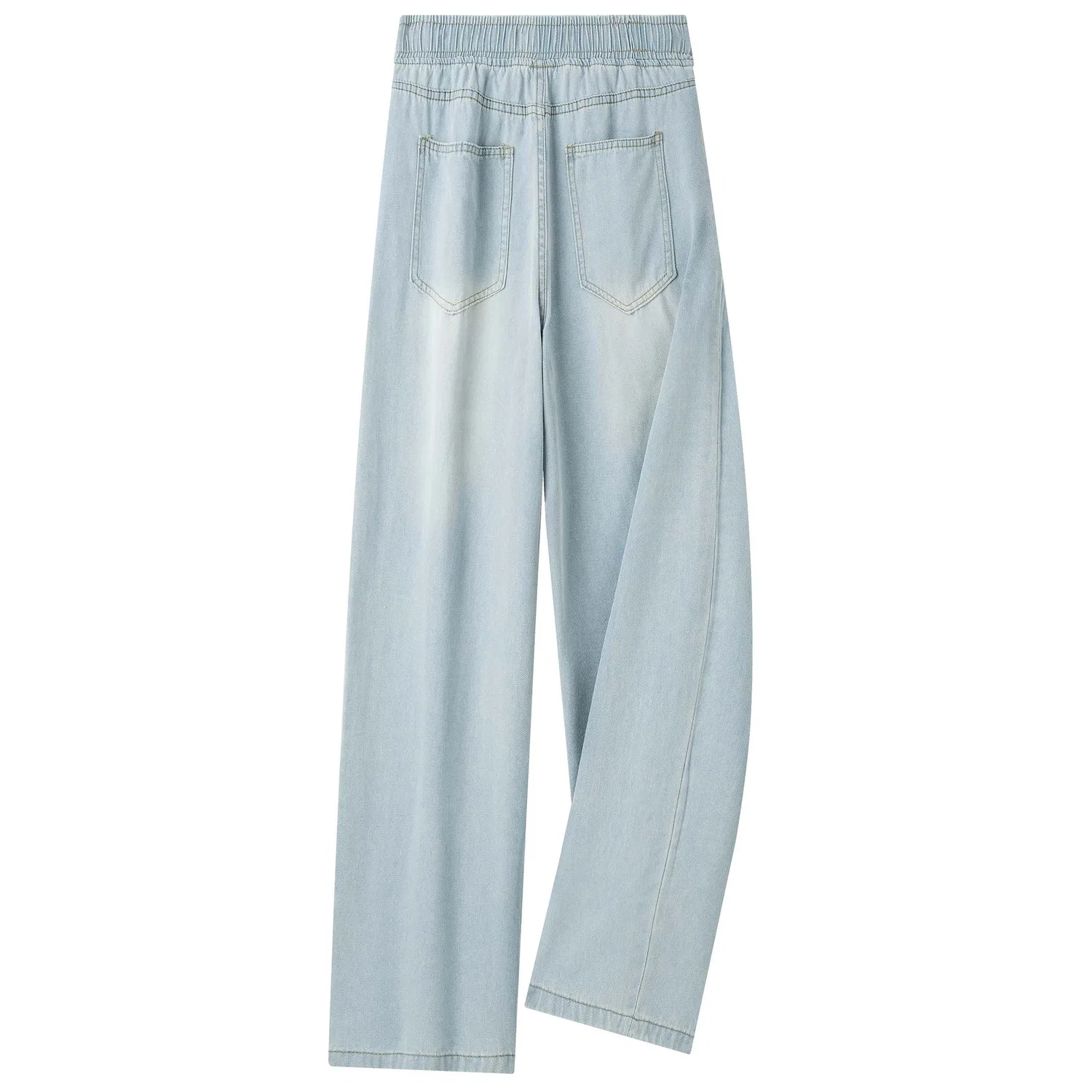 Детские джинсы свободного кроя с широкими штанинами GWAF, Vintage Blue — фото 4