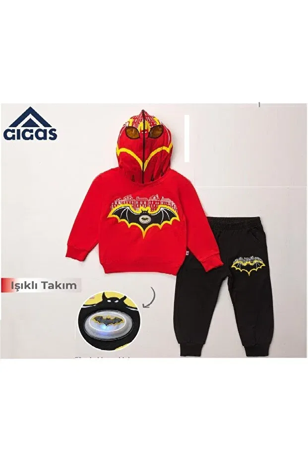 Детский спортивный костюм для мальчиков с принтом Batman Etç Baby, Red