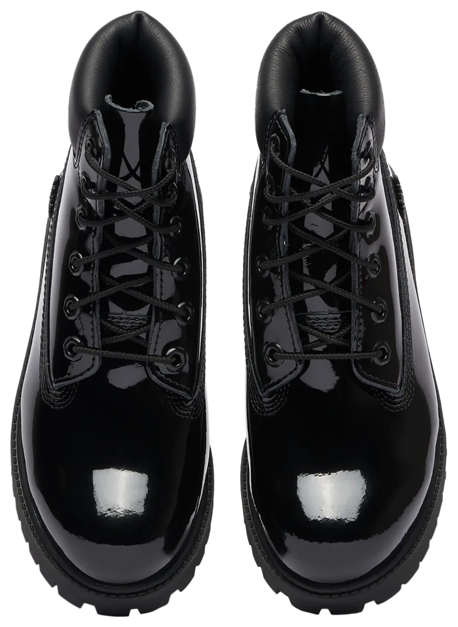 Ботинки для мальчиков Premium 6" Waterproof Patent Leather Timberland, черный — фото 4