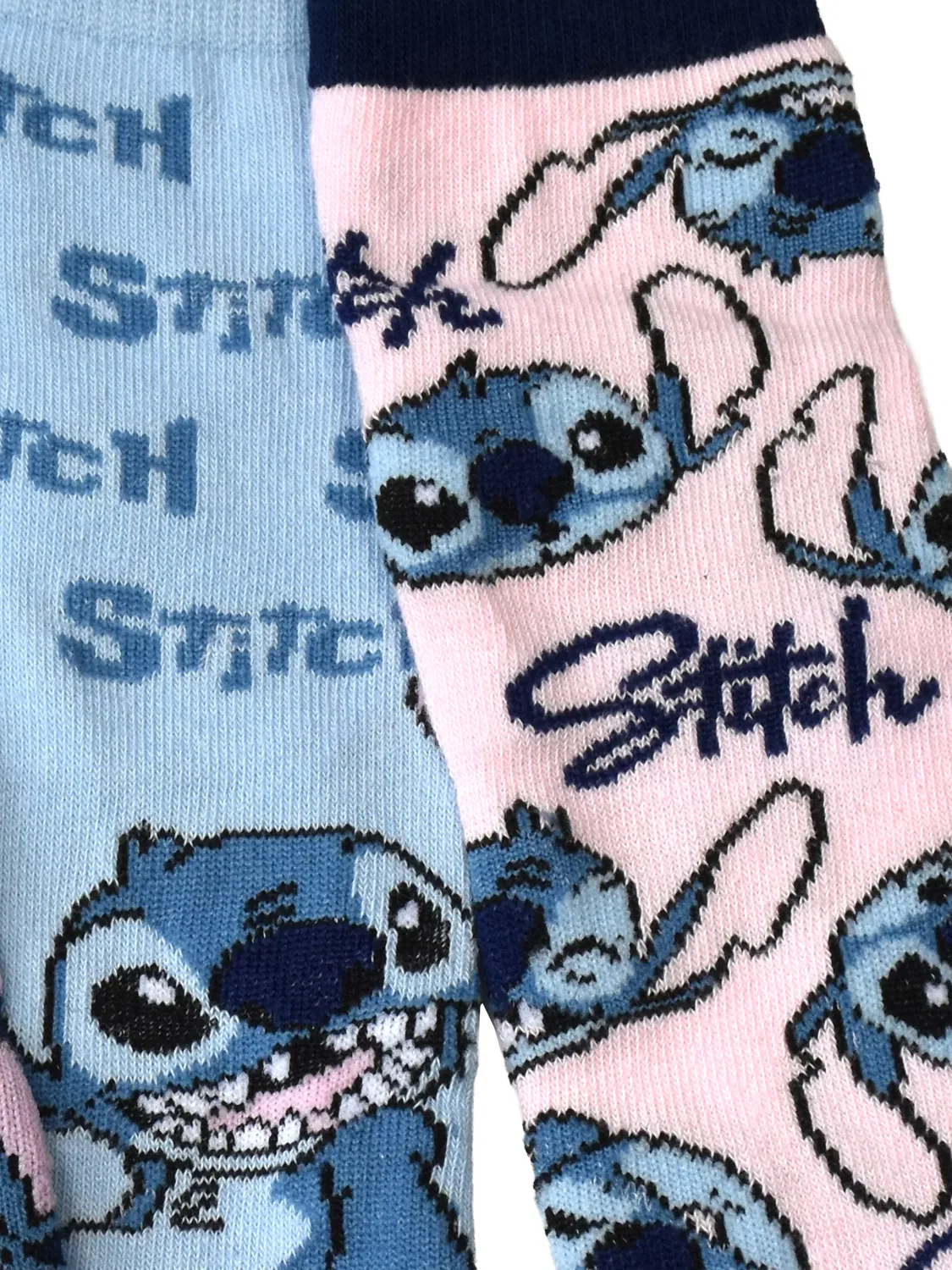 Носки комплект 3 пары с принтом Lilo & Stitch, синий — фото 4