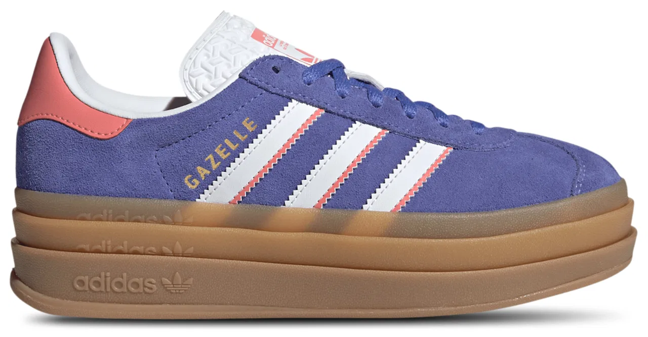 Кроссовки для девочек Gazelle Bold Adidas, цвет Real Lilac/Ftwr White/Gold Met