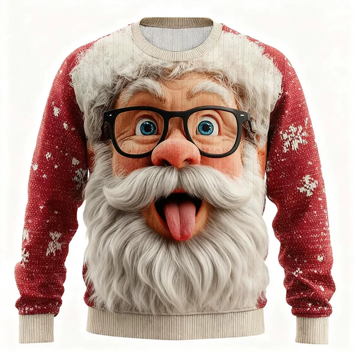 Женский свитер с 3D-принтом Unsiex Christmas Jumper, Z5-rosso Anguria