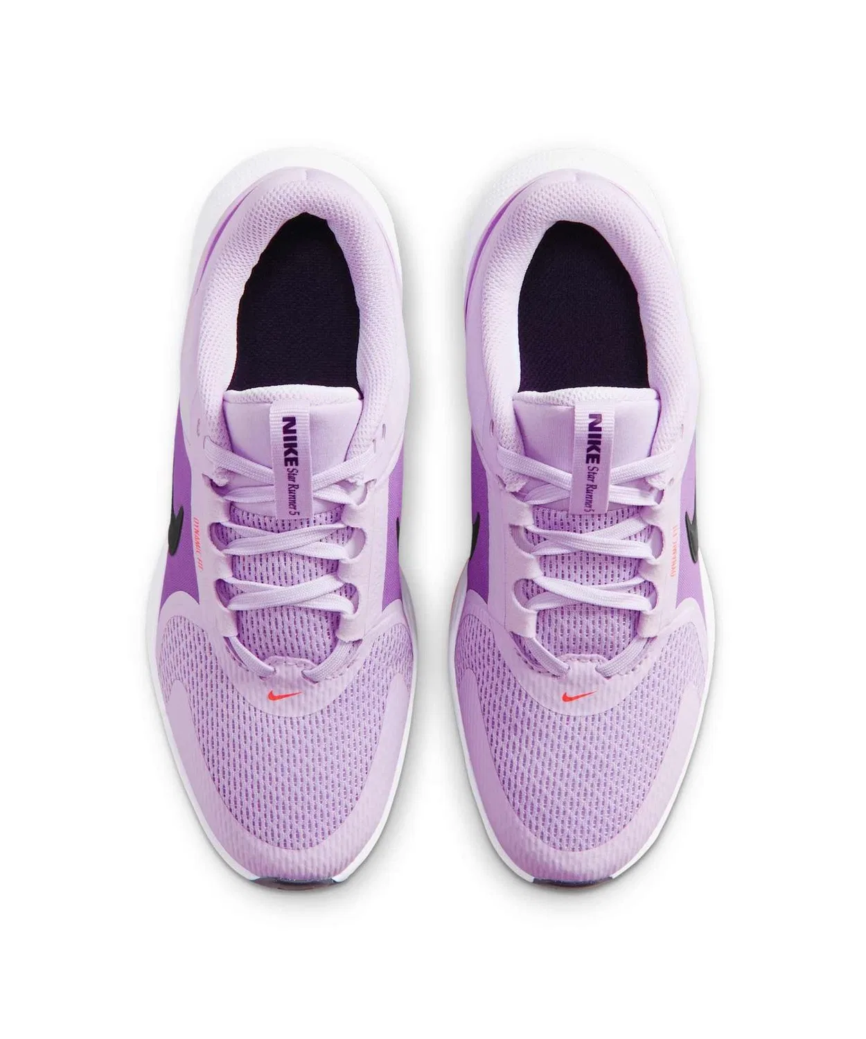 Детские кроссовки легкие с шнуровкой Star Runner 5 NIKE, Violet Mist — фото 4