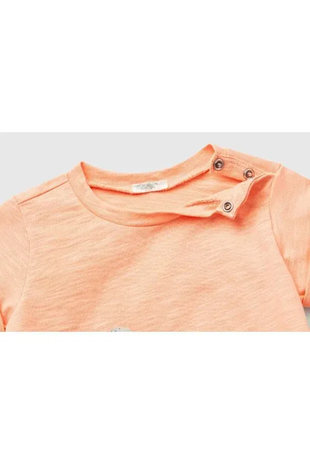 Детская футболка для девочек хлопковая United Colors Of Benetton, Somon — фото 2