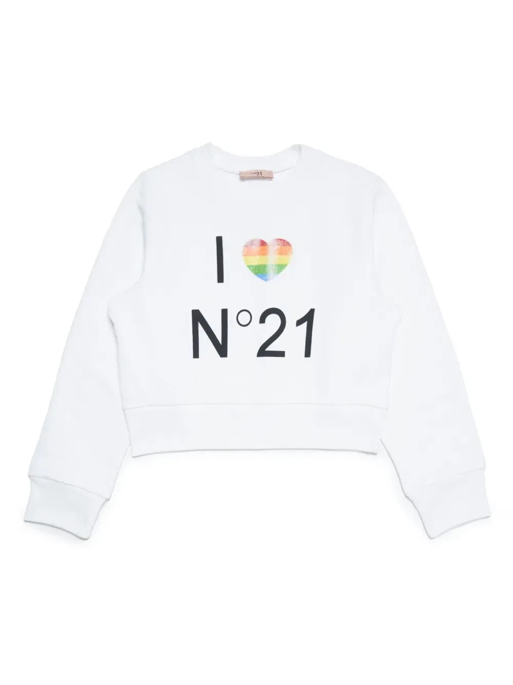 Толстовка с надписью Nº21 Kids, белый