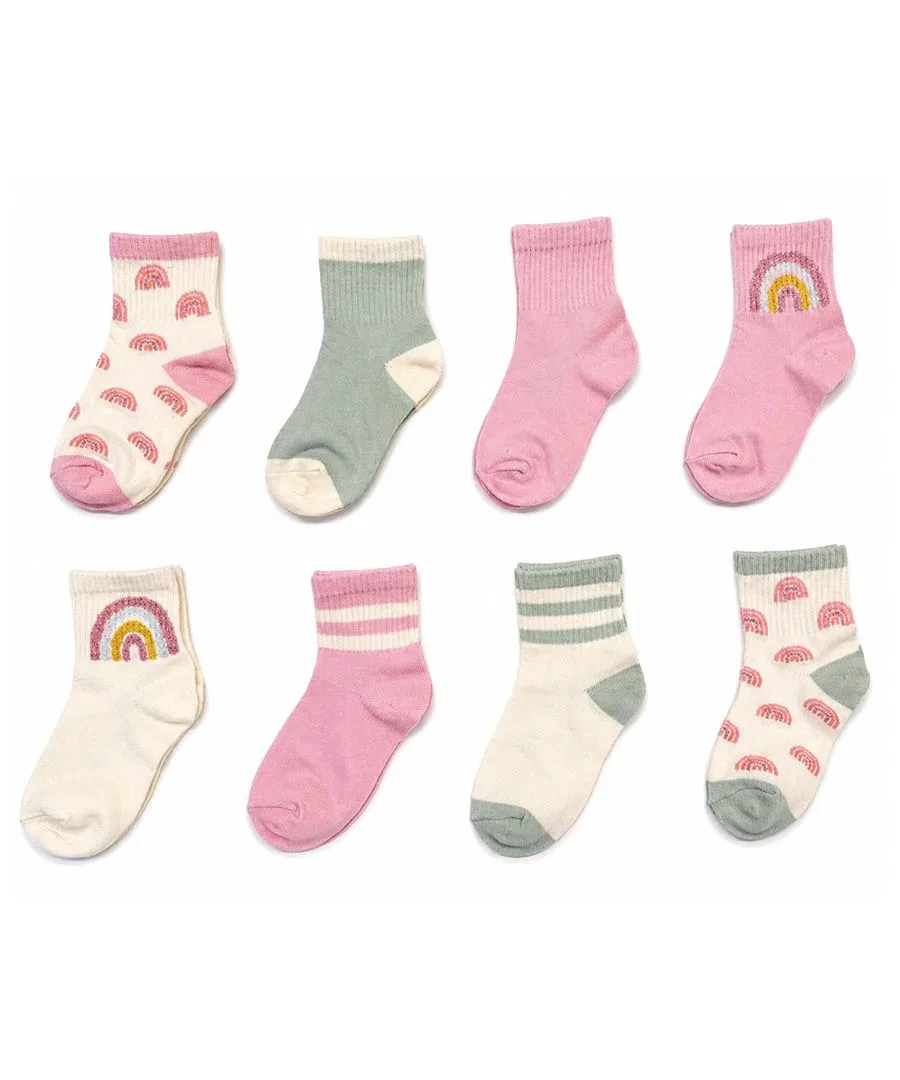 Комплект из 8 пар детских носков Rainbow Sugar, Multi Color