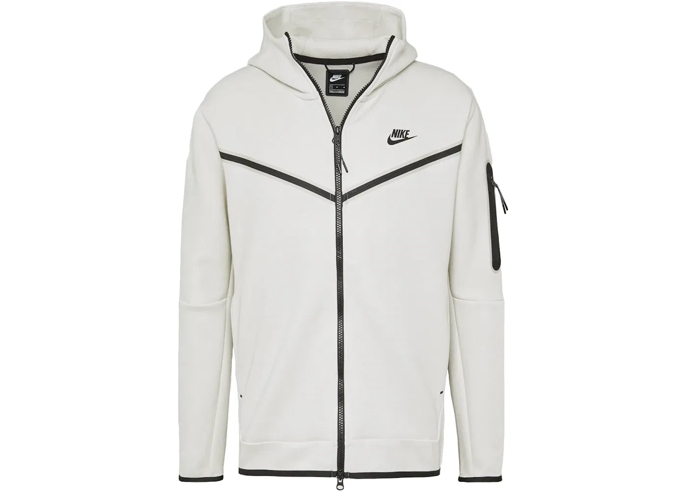 Мужская куртка-худи с флисом Tech Fleece Nike, Light Bone/Black