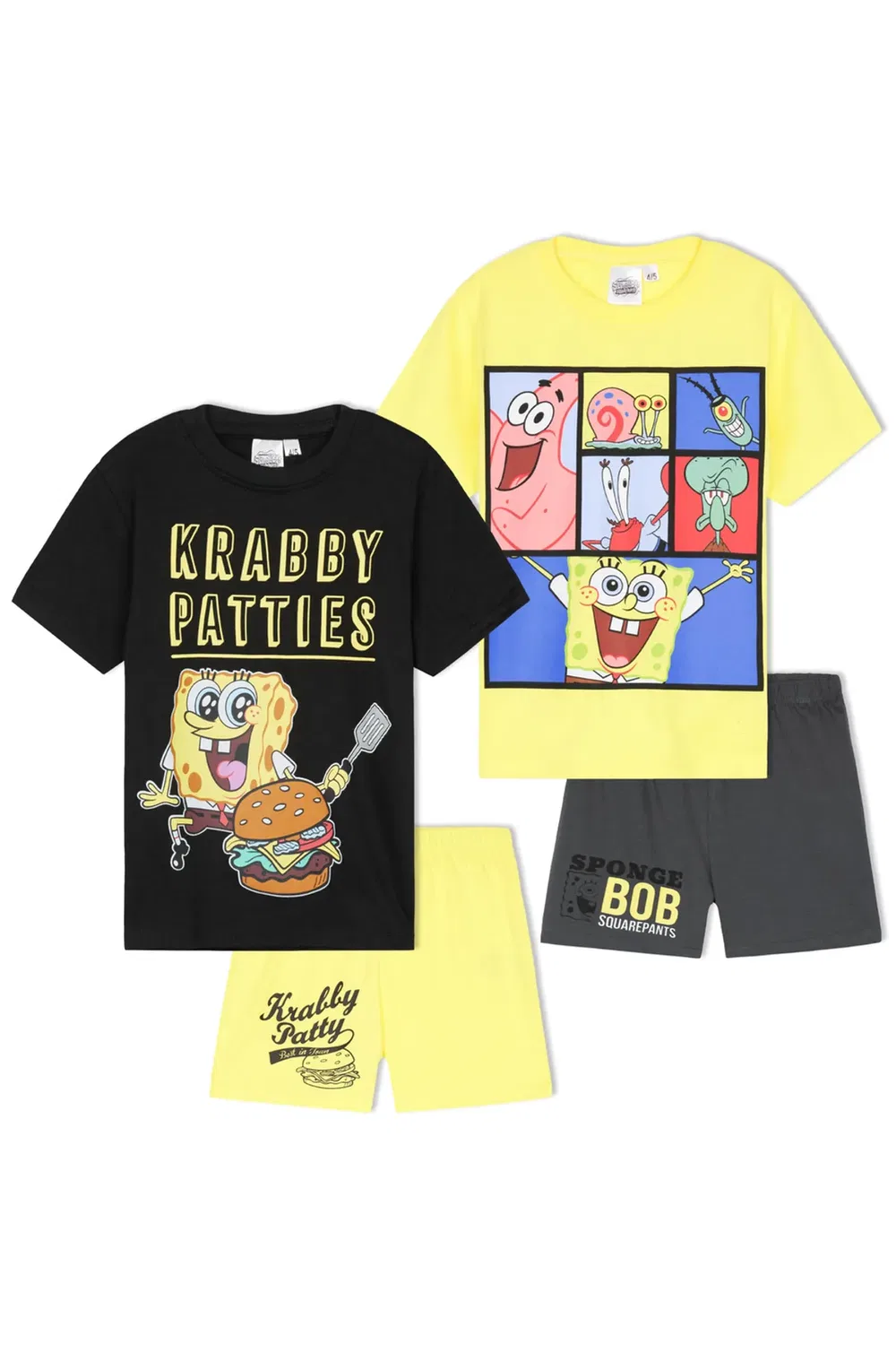 Детский комплект пижамы с коротким рукавом Spongebob Squarepants, Multi