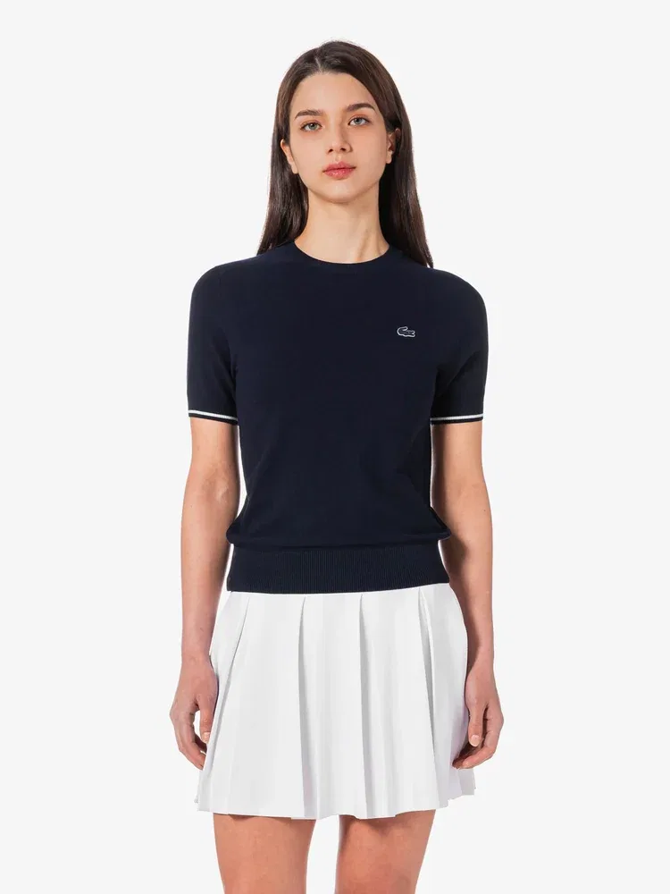 Свитер с круглым вырезом LACOSTE, базовый, Navy