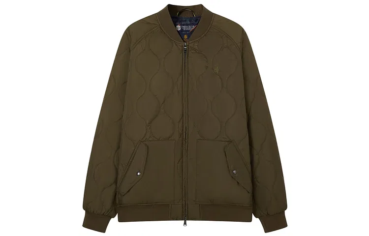 Детский пуховик с принтом Skating Collection Teenie Weenie Men, Dark Army Green