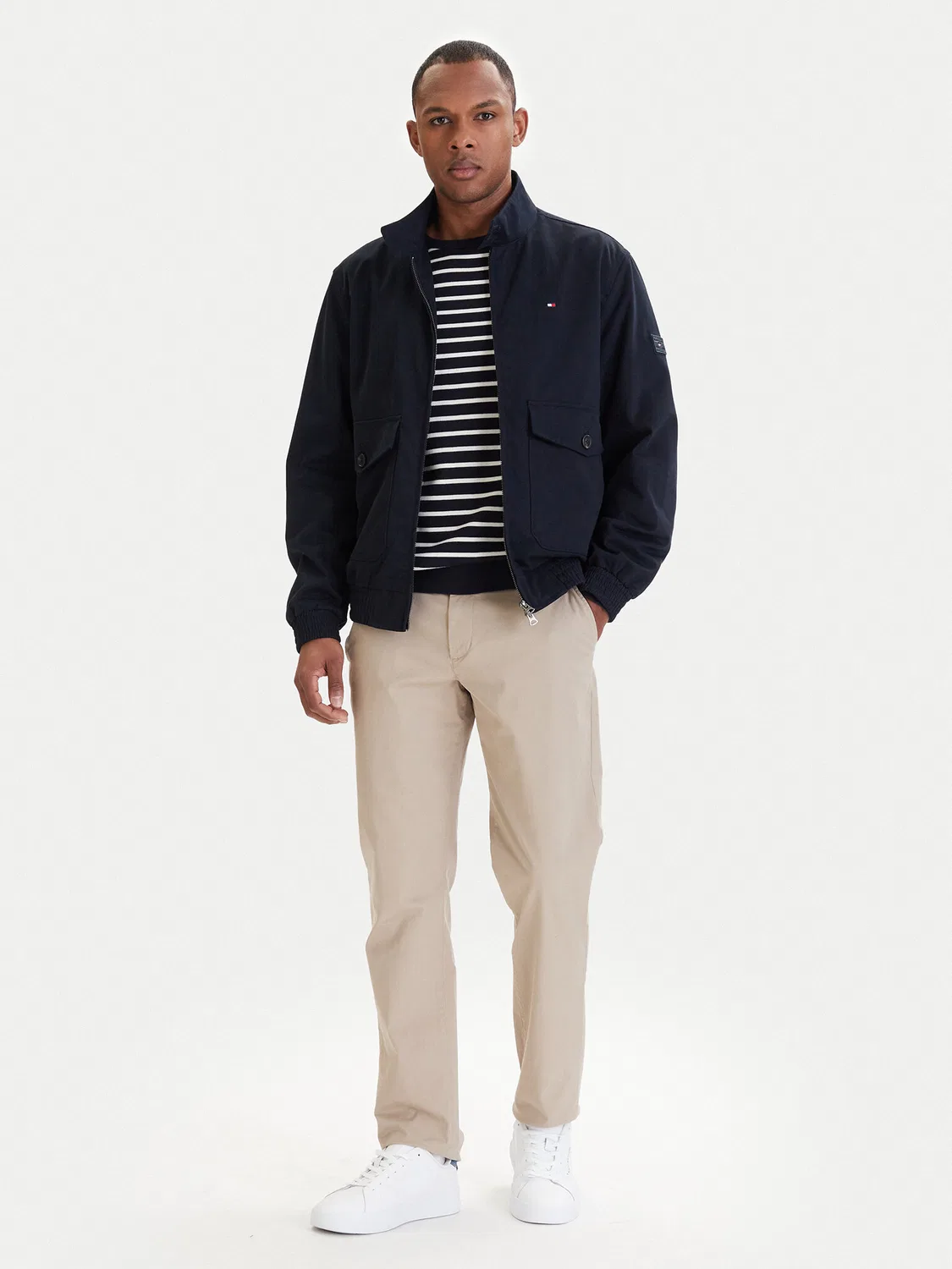 Мужская демисезонная куртка стандартного кроя Harrington Tommy Hilfiger, синий — фото 2