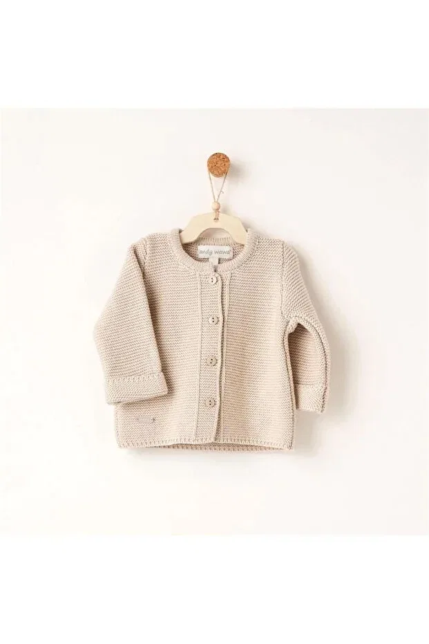 Детский кардиган трикотажный Andywawa, Beige