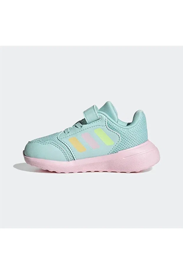 Детские кроссовки для девочек Tensaur Run 3.0 El I Adidas, Semi Flash Aqua Orange Tint — фото 4