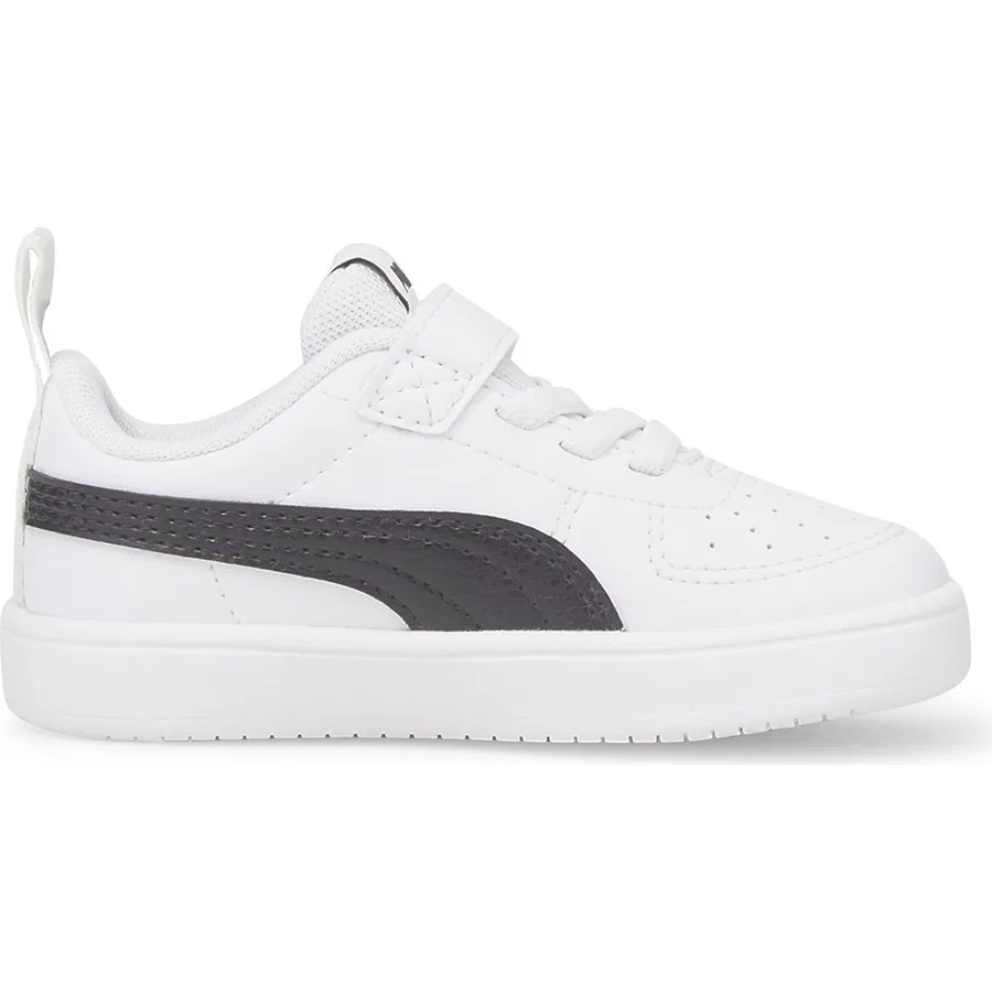Детские кроссовки с шнуровкой Rickie Ac Inf Puma, Бело-черный — фото 2